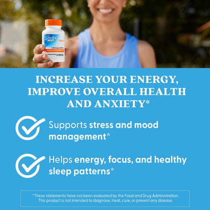 Doctor's Best Sensoril Ashwagandha Stress Wellness Support Capsules 60 Count