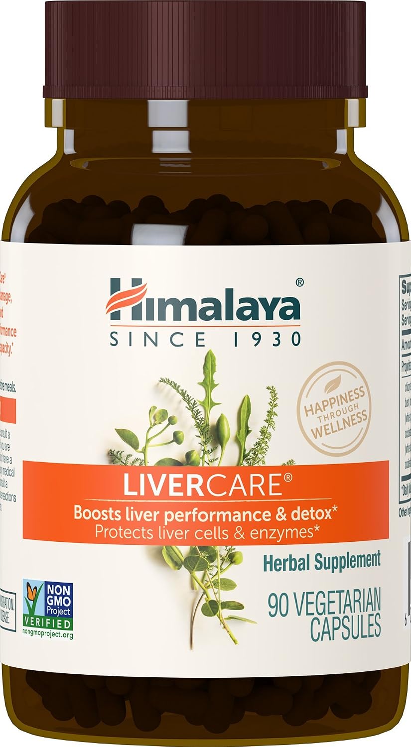 Himalaya LiverCare Liver Support Detox Cleanse Formula Capsules