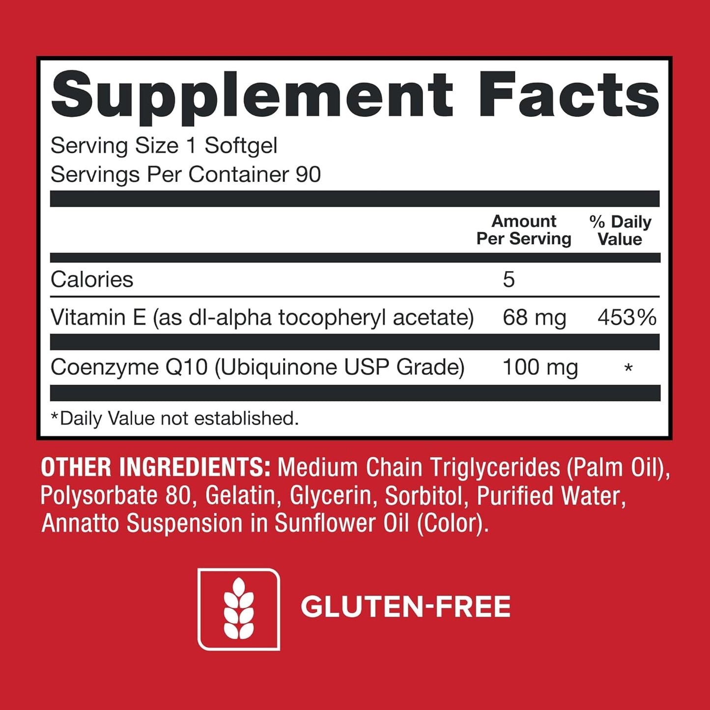 Qunol Ultra CoQ10 100mg Softgels Antioxidant Supplement