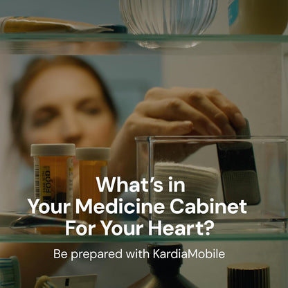 KardiaMobile 1-Lead EKG Monitor Medical-Grade FDA-Cleared Personal Heart Monitor Detects AFib & Arrhythmias 30 Second Results Works with Most Smartphones
