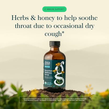 Gaia Herbs Bronchial Wellness Respiratory Support Syrup