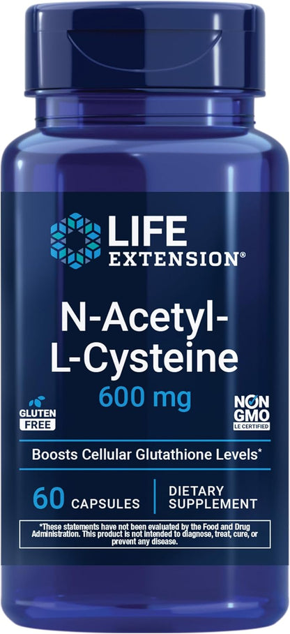 Life Extension NAC Immune Respiratory Liver Support Formula Capsules