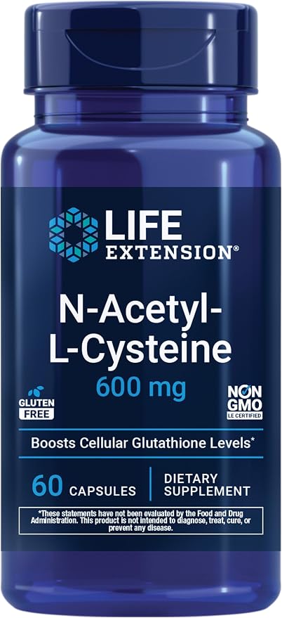 Life Extension NAC Immune Respiratory Liver Support Formula Capsules