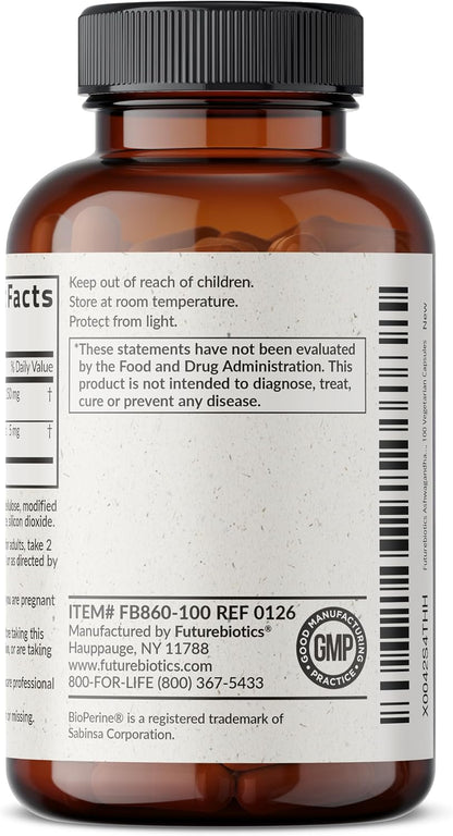 Futurebiotics Ashwagandha Stress Mood Support Capsules