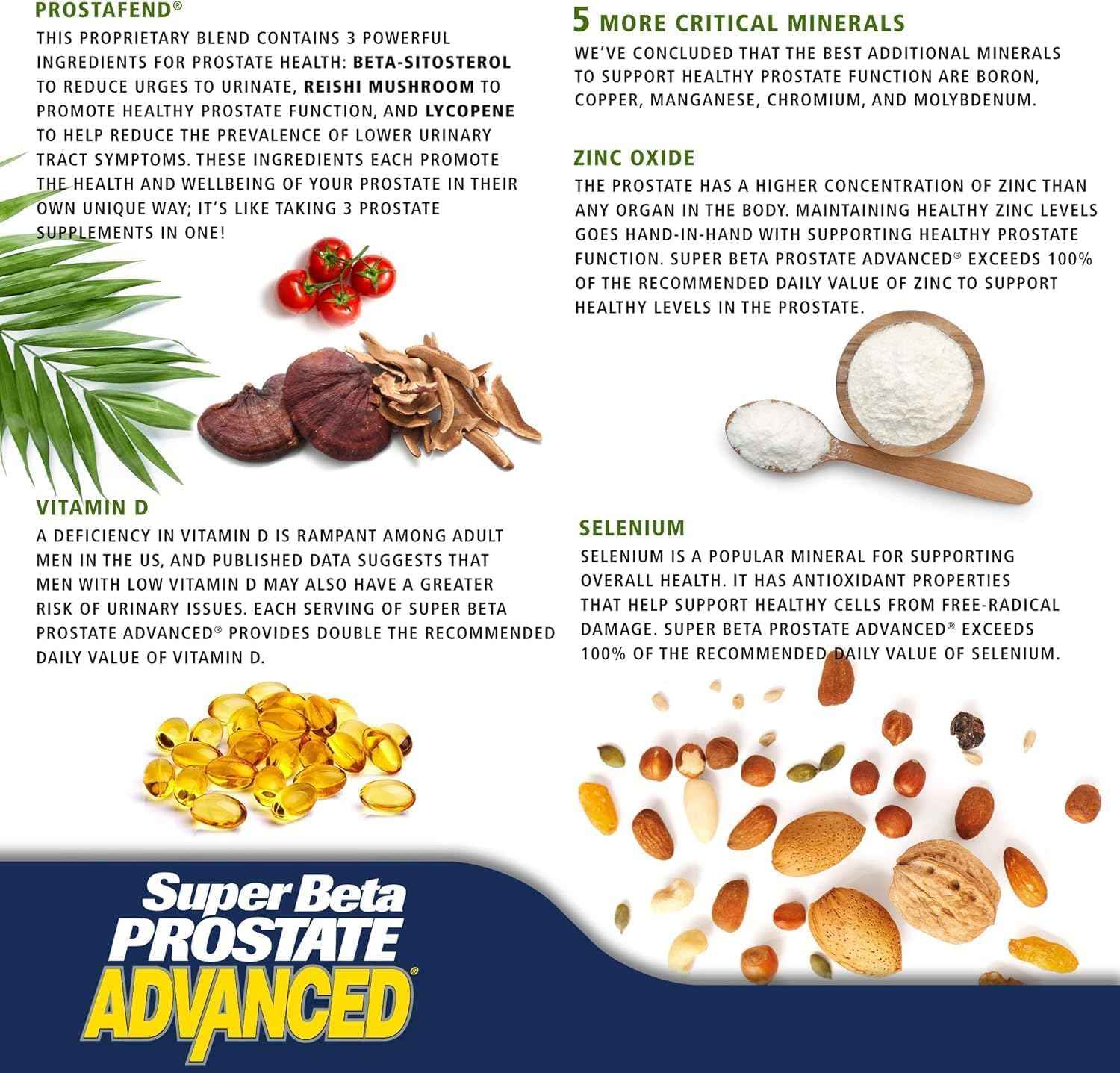 Super Beta Prostate Advanced Prostate Supplement for Men 60 Caplets