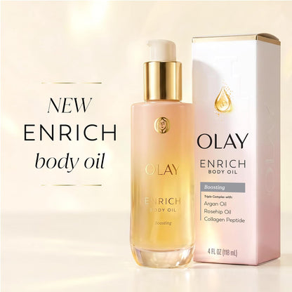 Olay Enrich Boosting Vanilla Plum & Amber Body Oil 4 fl oz