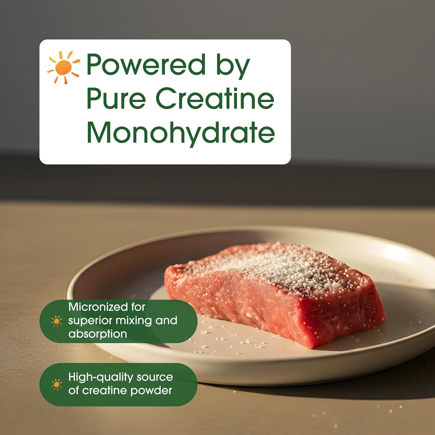 NatureBell Micronized Creatine Monohydrate Powder 5000mg Per Serving 100 Servings