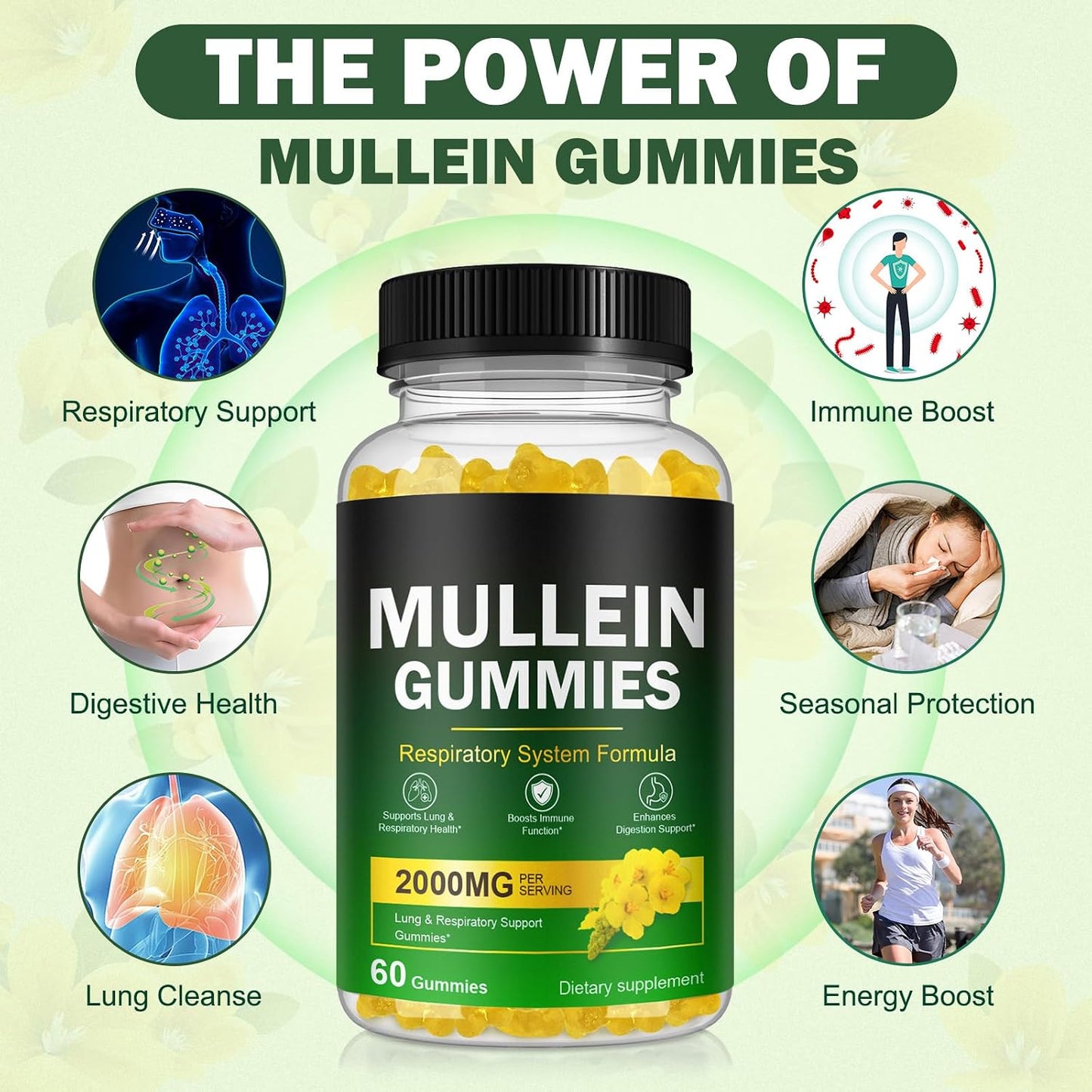 Nyloriaine Mullein Leaf Respiratory Support Gummies