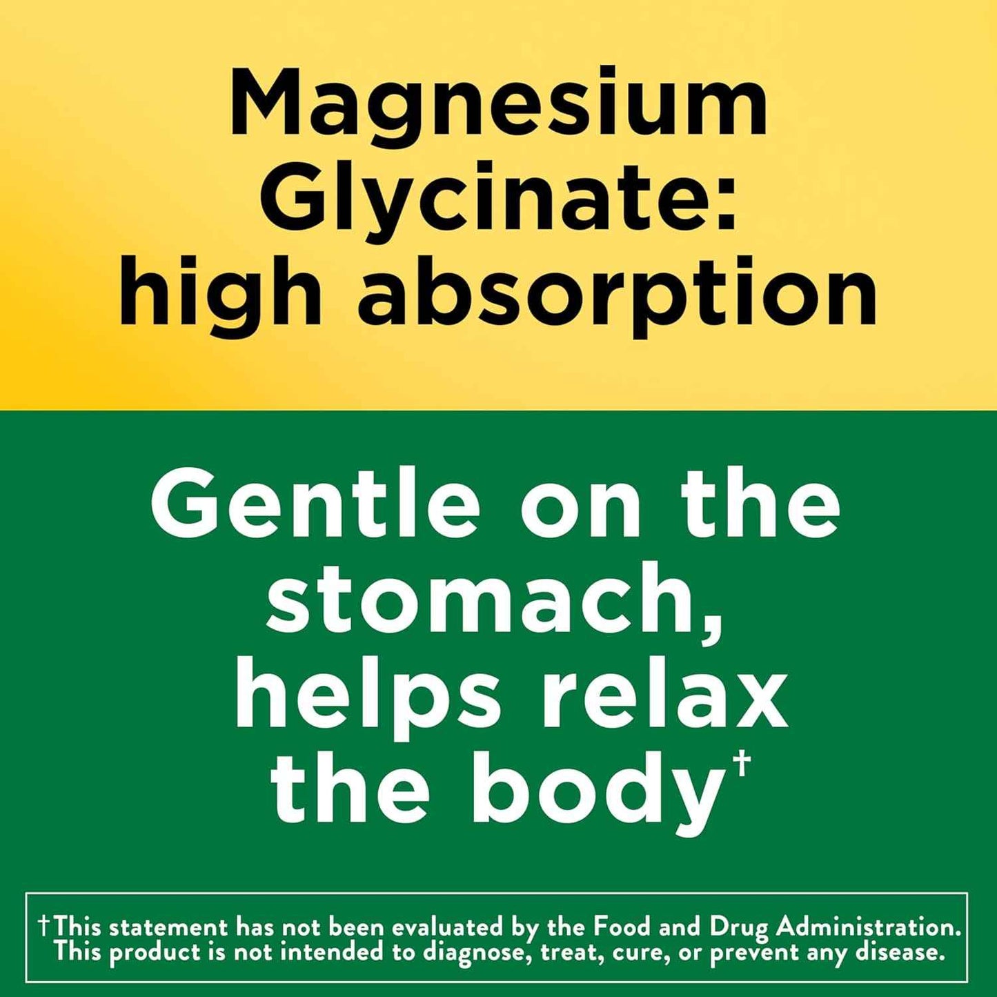Nature Made Magnesium Glycinate 200 mg High Absorption Supplement 60 Capsules