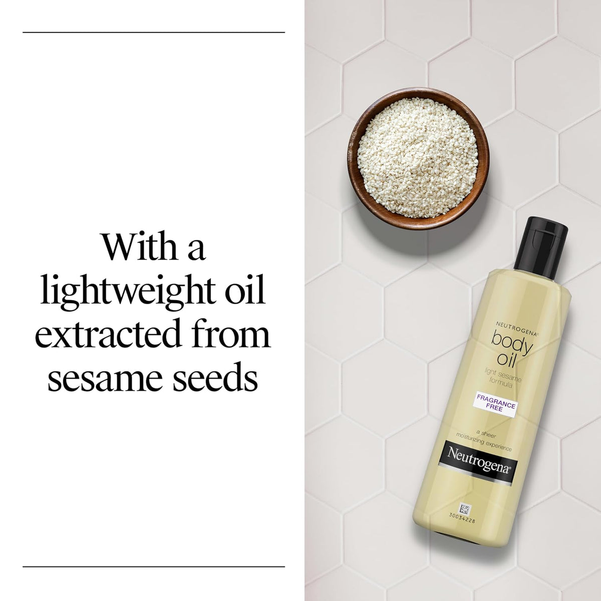 Neutrogena Light Sesame Fragrance-Free Body Oil Moisturizer