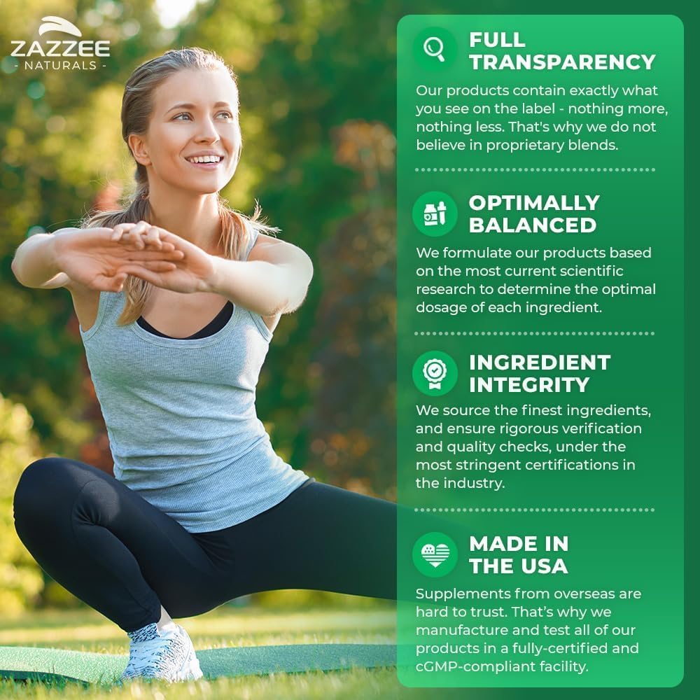 Zazzee Milk Thistle Liver Support Detox Formula Capsules