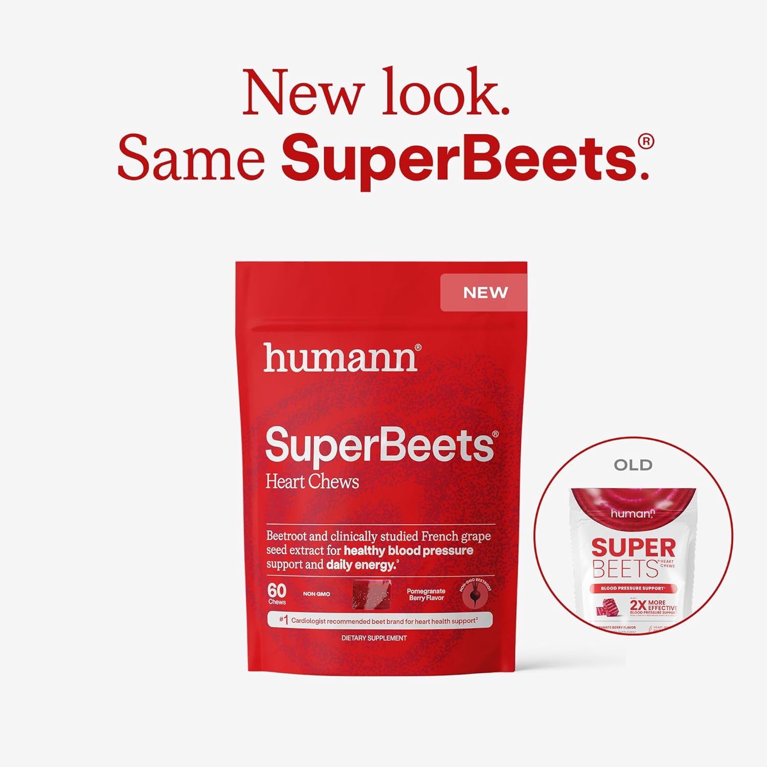 HumanN SuperBeets Heart Chews Grape Seed Extract & Non-GMO Supplement