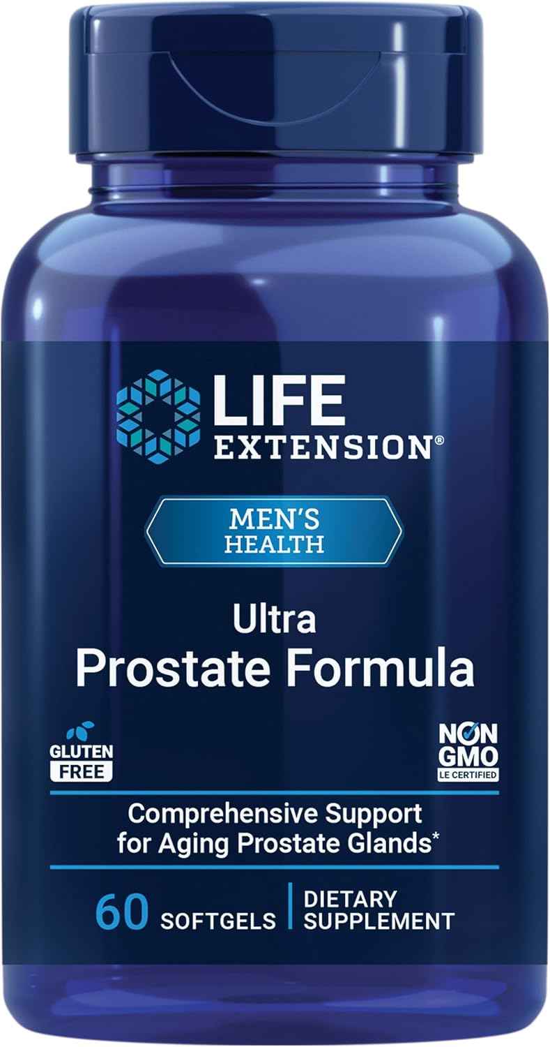 Life Extension Ultra Prostate Formula Saw Palmetto Supplement 60 Count