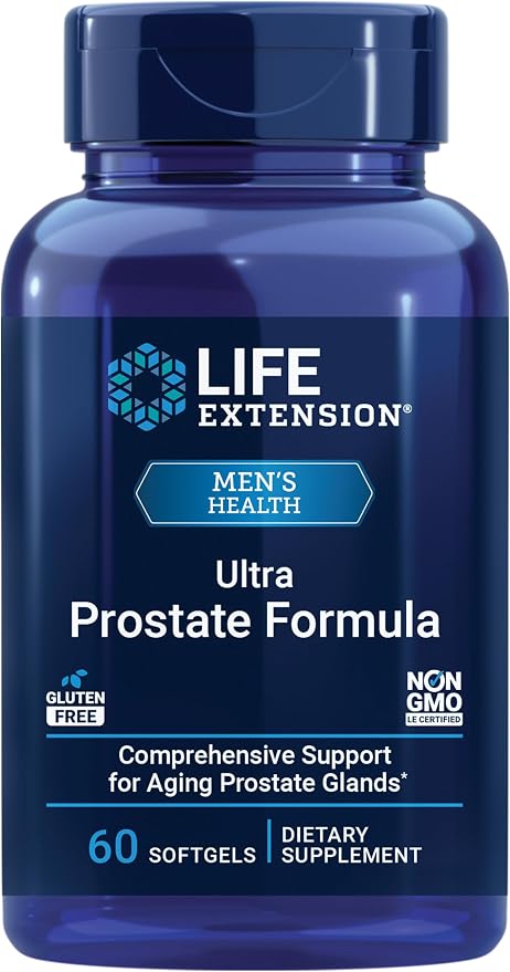 Life Extension Ultra Prostate Formula Saw Palmetto Supplement 60 Count