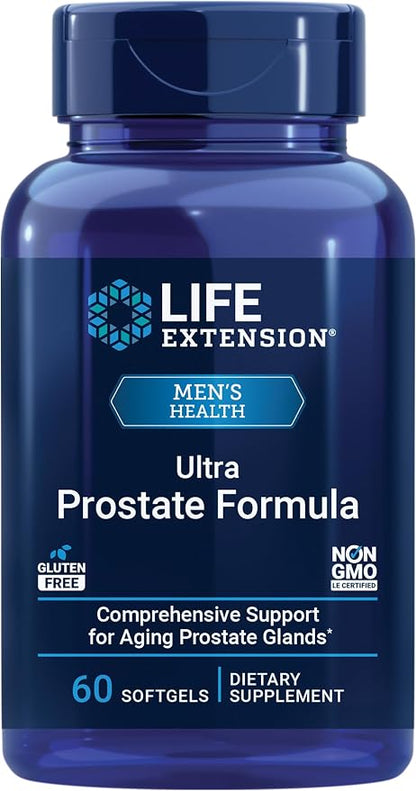 Life Extension Ultra Prostate Formula Saw Palmetto Supplement 60 Count