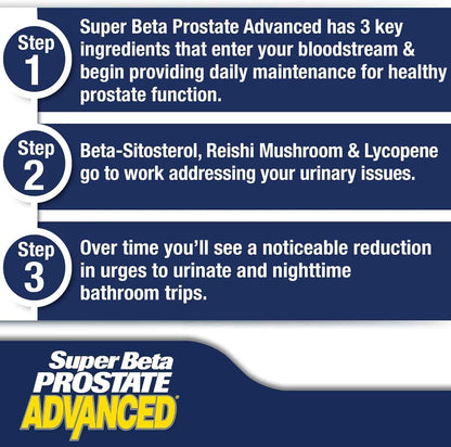 Super Beta Prostate Advanced Prostate Supplement for Men 60 Caplets
