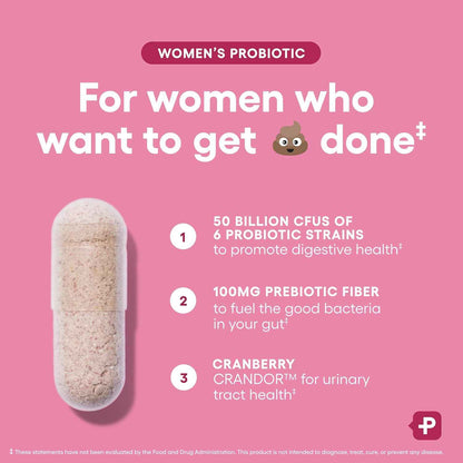 Physician's CHOICE Probiotics for Women 50 Billion CFU 6 Strains