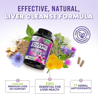 Health Nutrition Naturals Milk Thistle Liver Detox Support Capsules