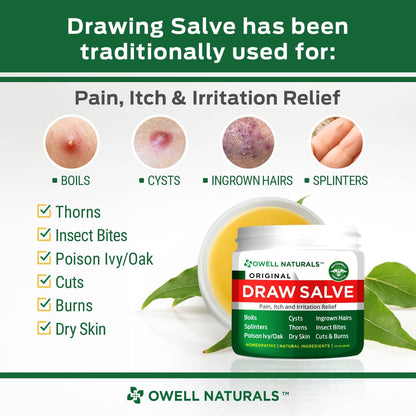 Owell Naturals Drawing Salve Relief Ointment