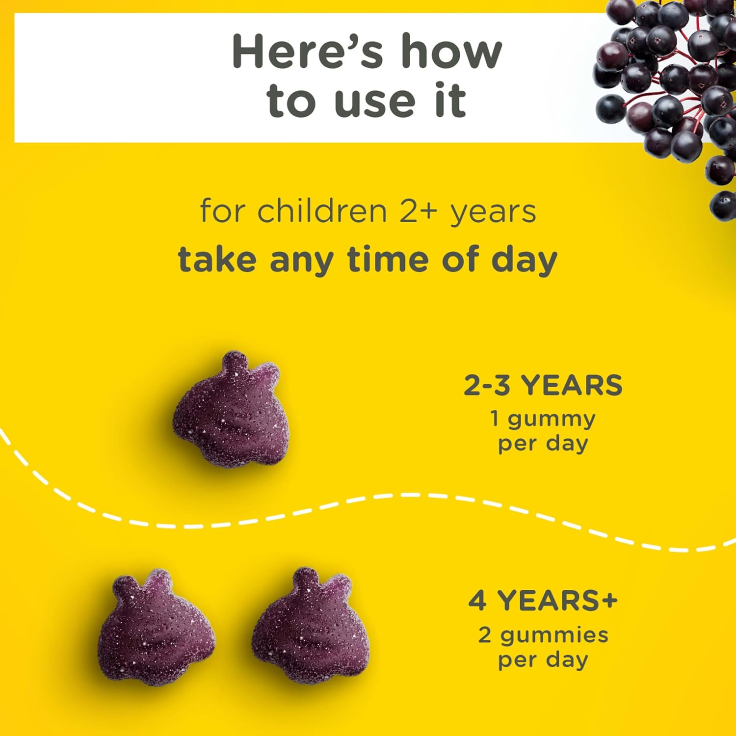 Zarbee's Kids Elderberry Immune Support Gummy Supplement