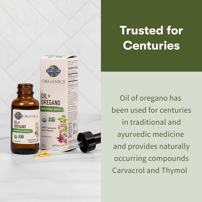 Garden of Life Organics Oil of Oregano Seasonal Immune Support Liquid