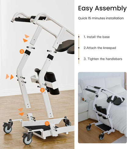VOCIC 2026 Upgraded Sit to Stand Lift for Elderly Patient Transport Unit