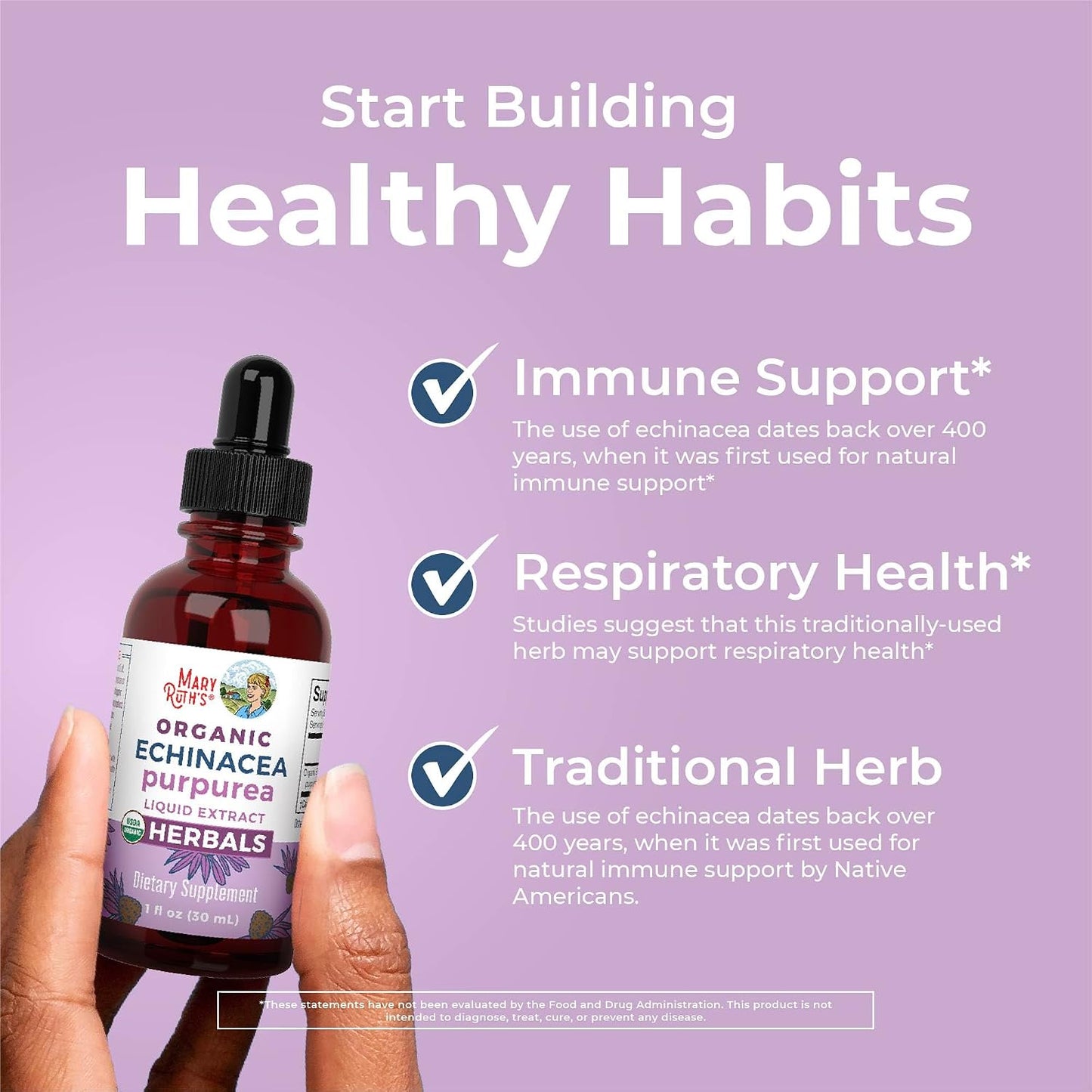 MARYRUTH'S Organic Echinacea Purpurea Immune Support Liquid Drops