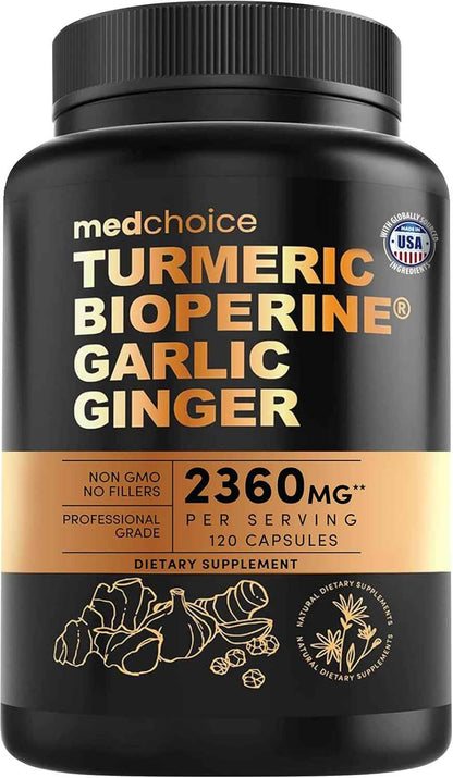 MedChoice 4-in-1 Turmeric Joint Support Supplement 2360mg 120ct