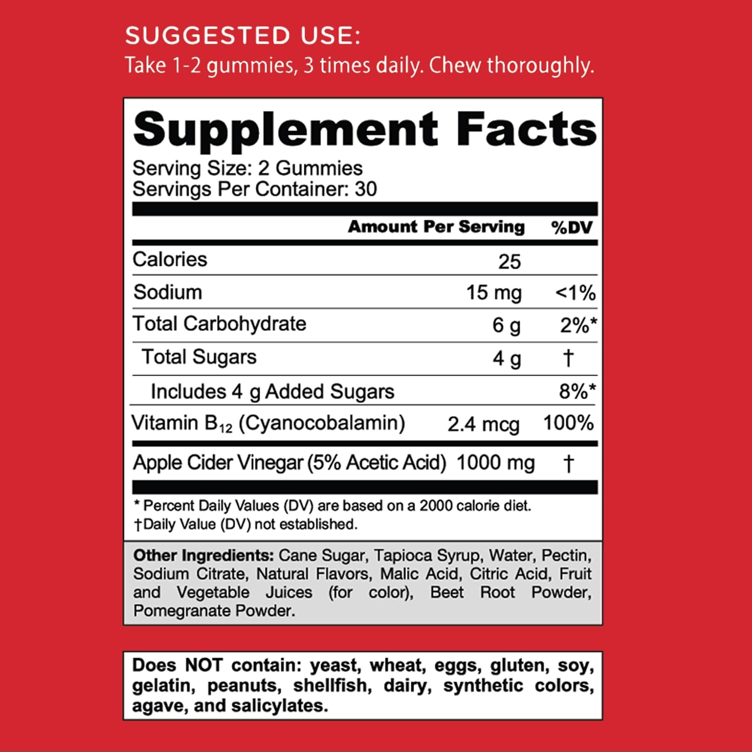 Goli Apple Cider Vinegar Dietary Supplement Gummies