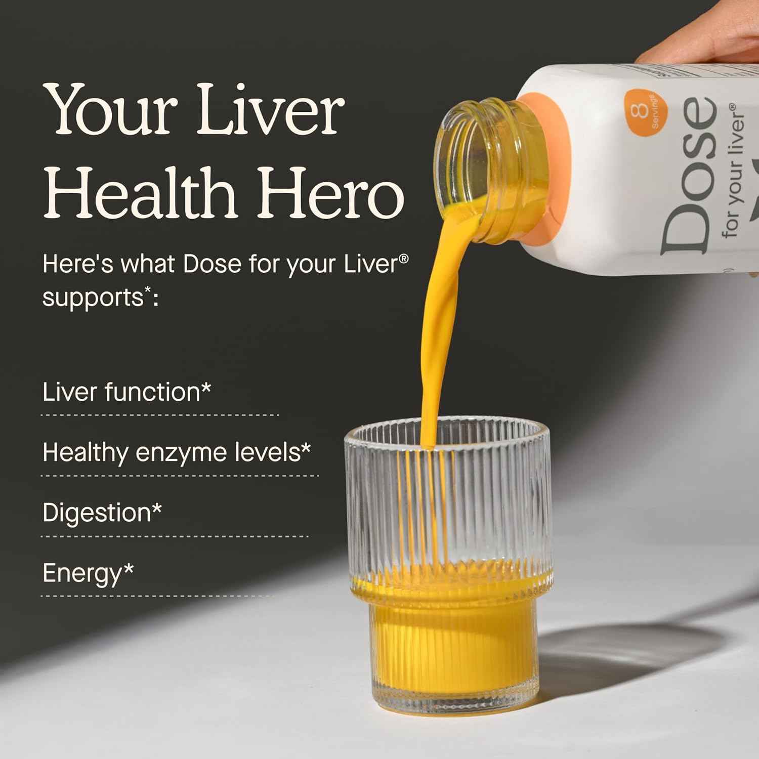 Dose Organic Milk Thistle Liver Cleanse Supplement with Turmeric 16oz