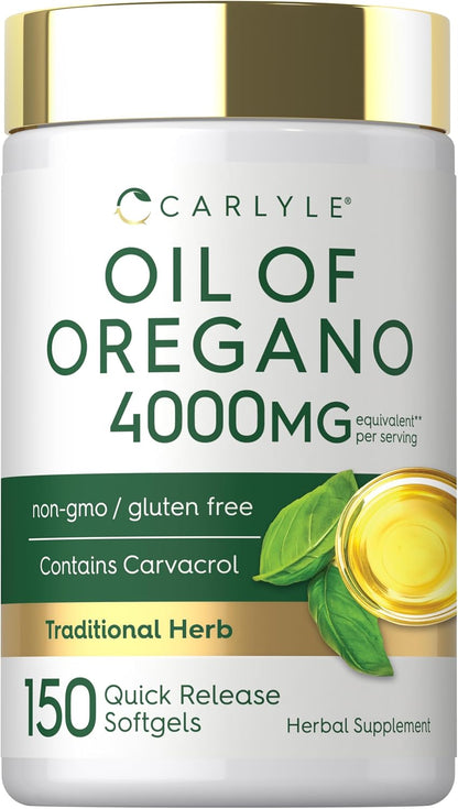 Carlyle Oregano Oil Carvacrol Herbal Health Support Softgels