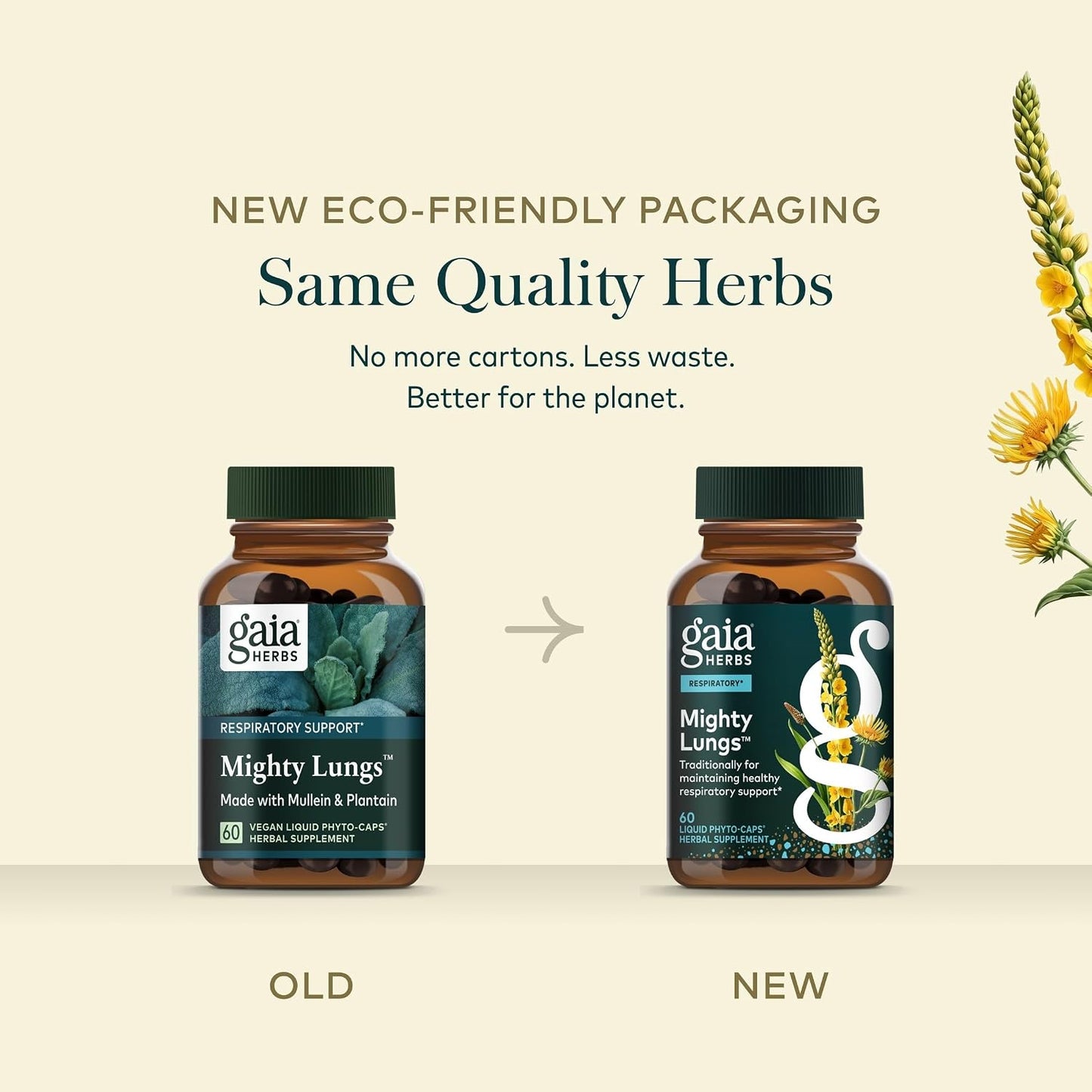Gaia Herbs Mighty Lungs Respiratory Support Capsules