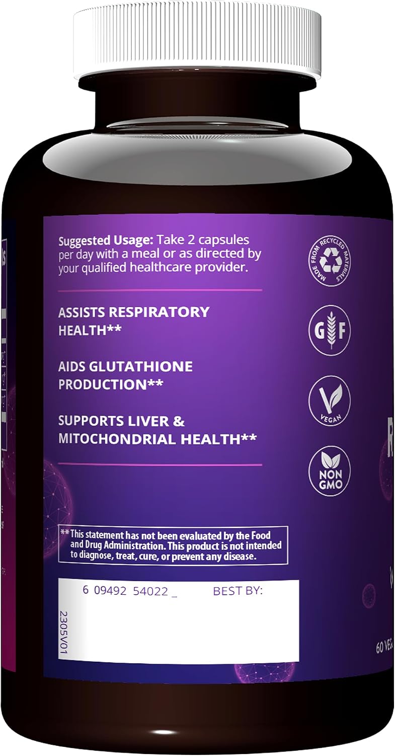 MRM Quercetin + NAC Respiratory Health Support Capsules