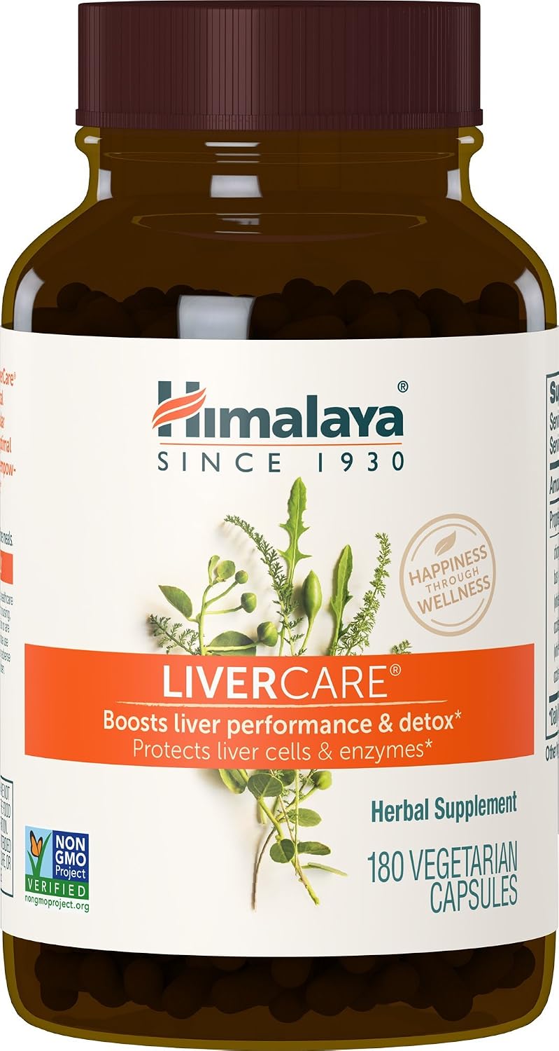 Himalaya LiverCare Liver Support Detox Cleanse Formula Capsules