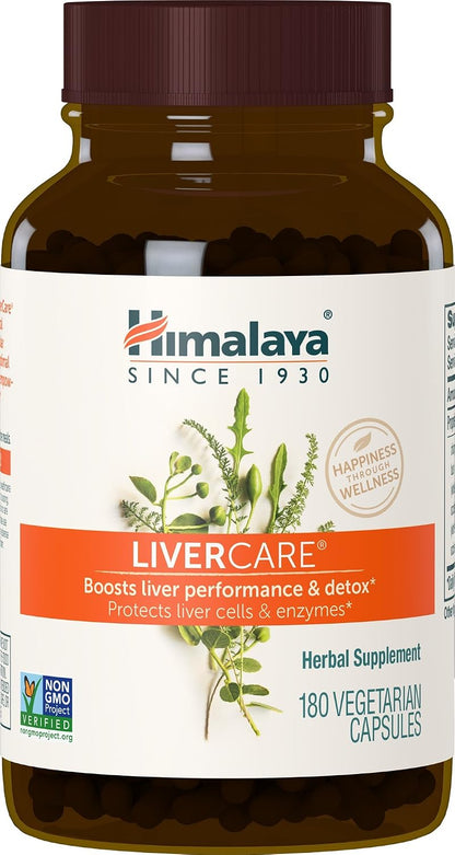 Himalaya LiverCare Liver Support Detox Cleanse Formula Capsules