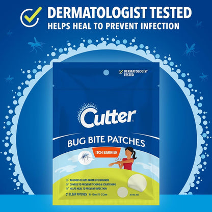 Cutter Bug Bite Itch Relief Hydrocolloid Patches
