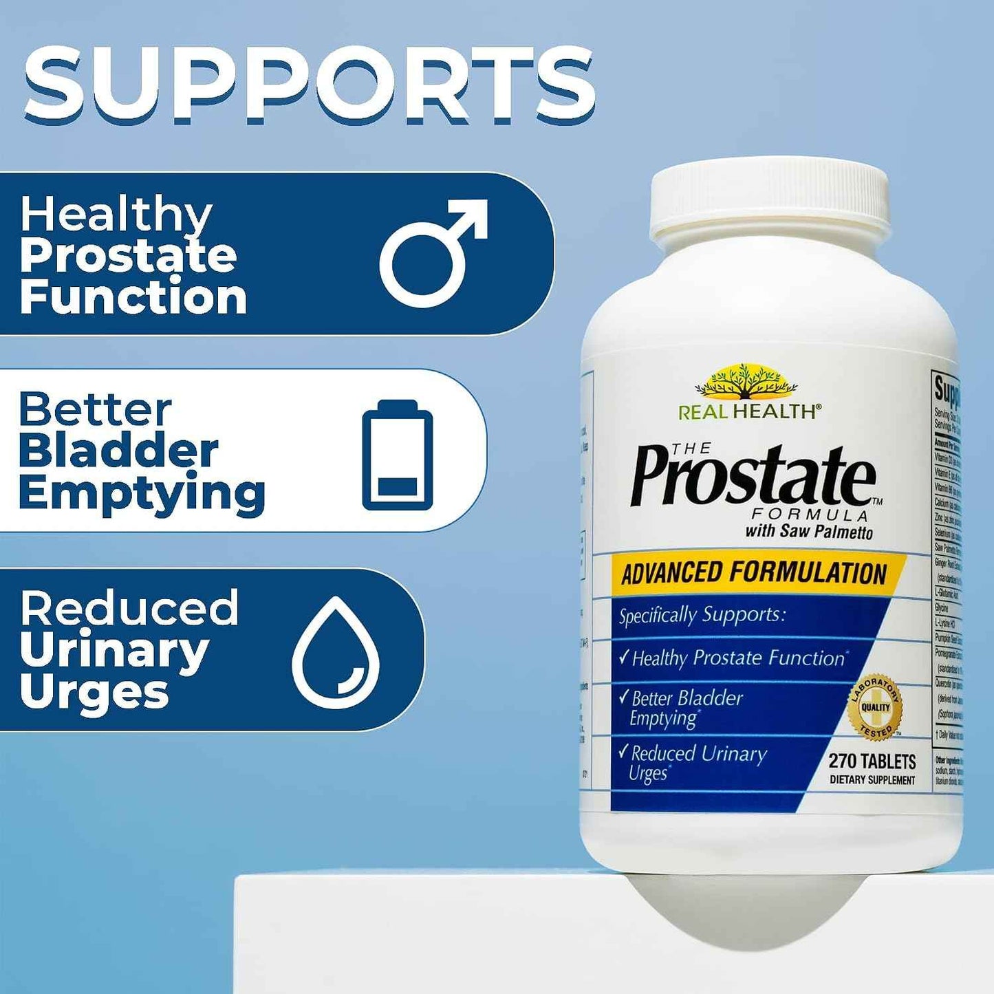 Real Health Prostate Complete Saw Palmetto Formula 30 Count