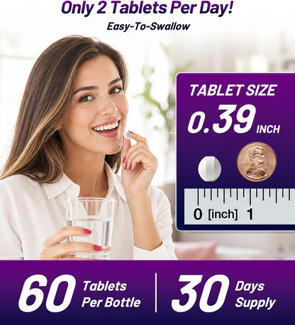Oopeatol GABA L-Theanine Stress Sleep Mood Support Tablets 60 Count