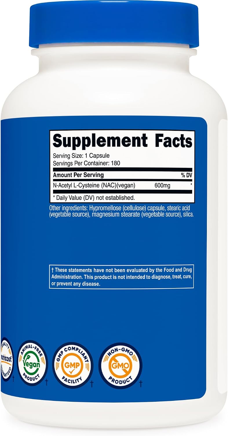 Nutricost NAC Immune and Respiratory Support Capsules