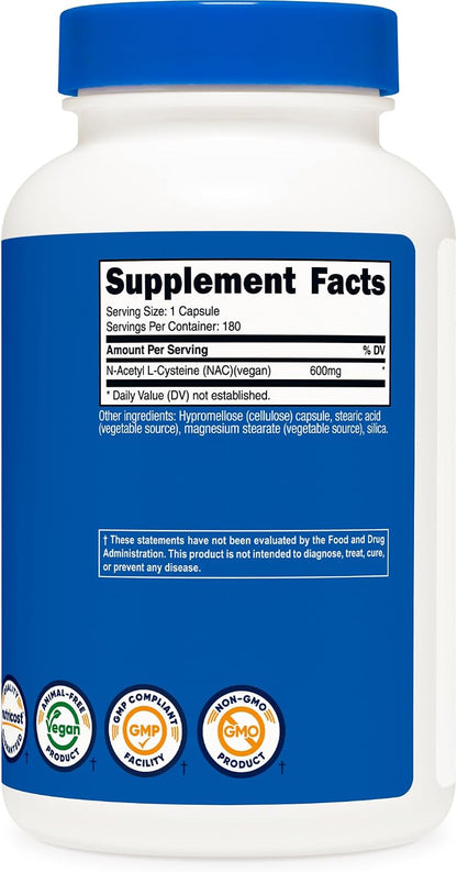 Nutricost NAC Immune and Respiratory Support Capsules