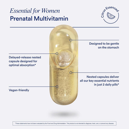 Ritual Prenatal Multivitamin With Omega-3 DHA Citrus 60 Capsules