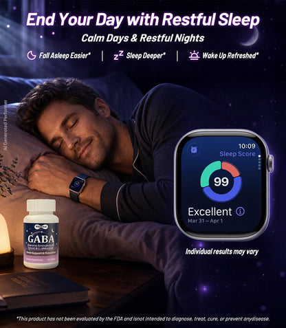 Oopeatol GABA L-Theanine Stress Sleep Mood Support Tablets 60 Count