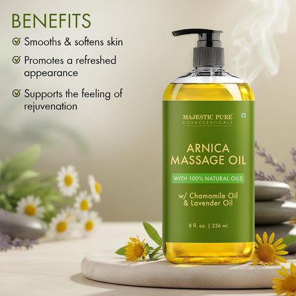 Majestic Pure Arnica Sore Muscle Massage Oil