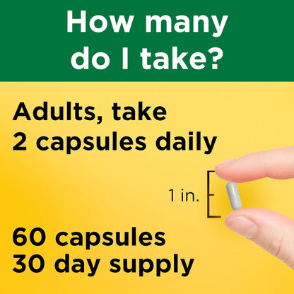 Nature Made Magnesium Glycinate 200 mg High Absorption Supplement 60 Capsules