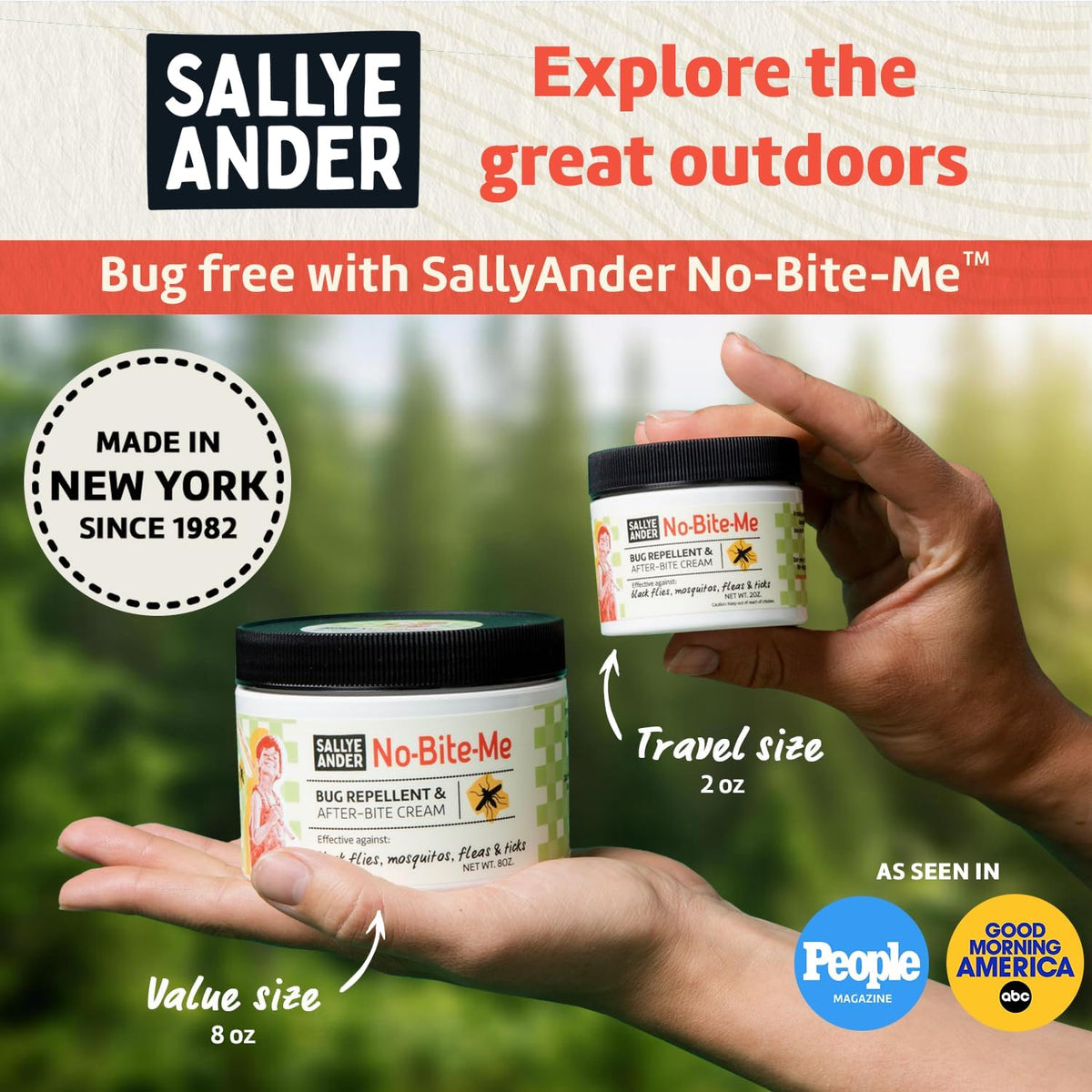 SALLYEANDER No-Bite-Me Natural Bug & Insect Repellent Lotion