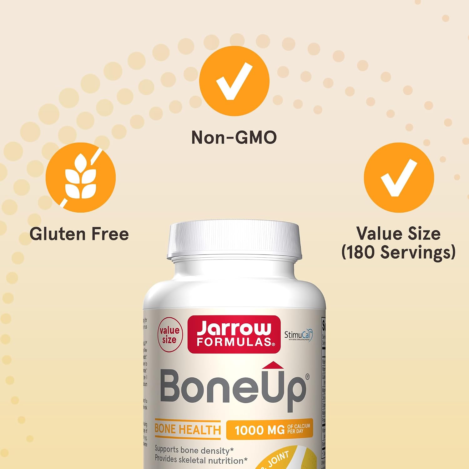 Jarrow Formulas BoneUp Bone Density Dietary Supplement Capsules