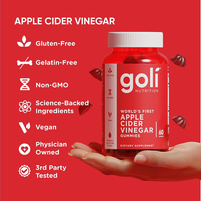 Goli Apple Cider Vinegar Dietary Supplement Gummies