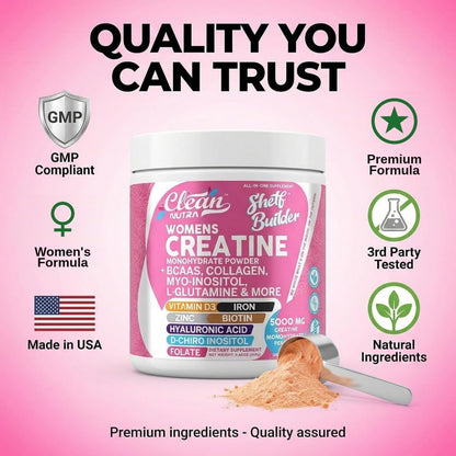 Creatine Monohydrate and BCAA Powder for Women