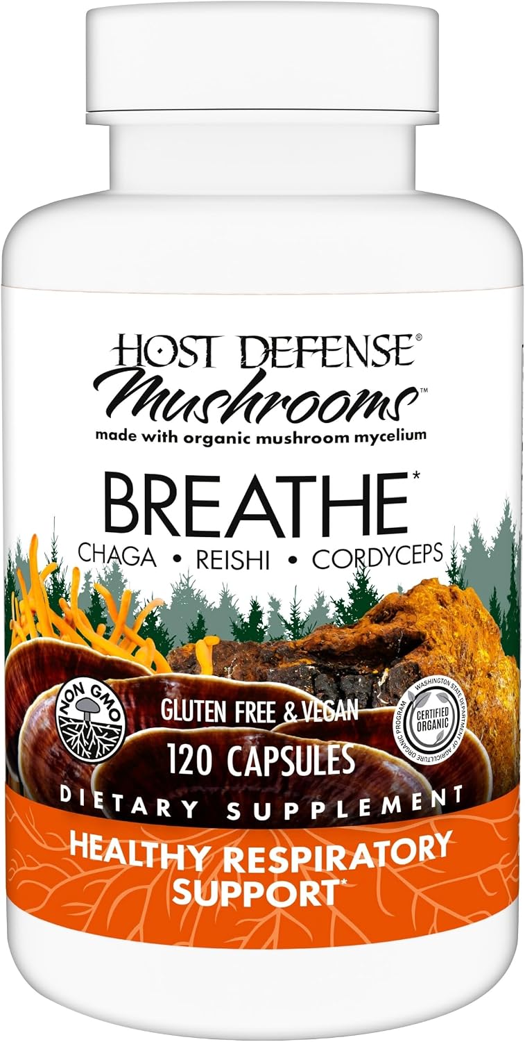 Host Defense Breathe Immune and Respiratory Support Capsules