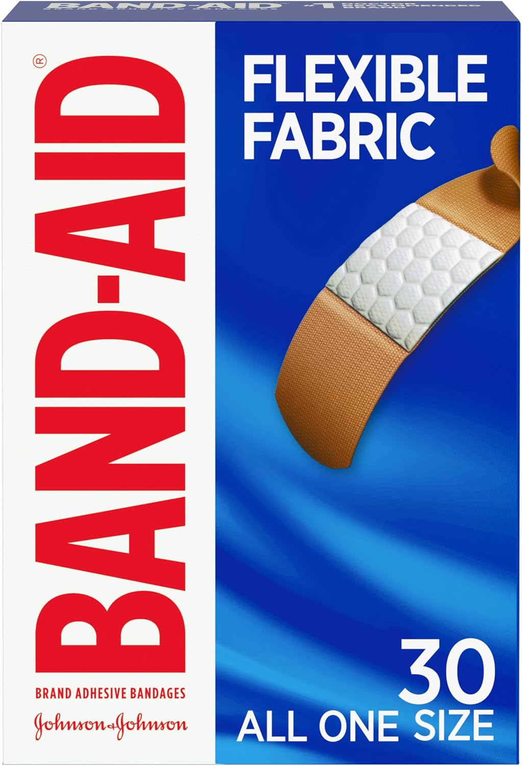 BAND-AID Flexible Fabric Adhesive Bandages All One Size 100 Count